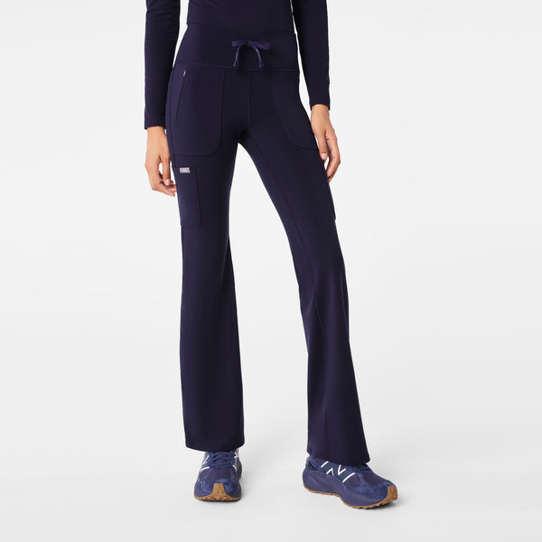 women's Navy High Waisted Ashland - Flare ScrubLegging™