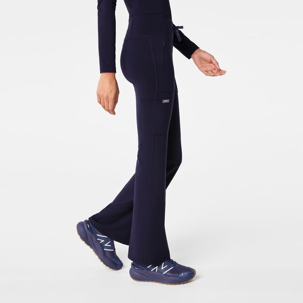 women's Navy High Waisted Ashland - Flare ScrubLegging™