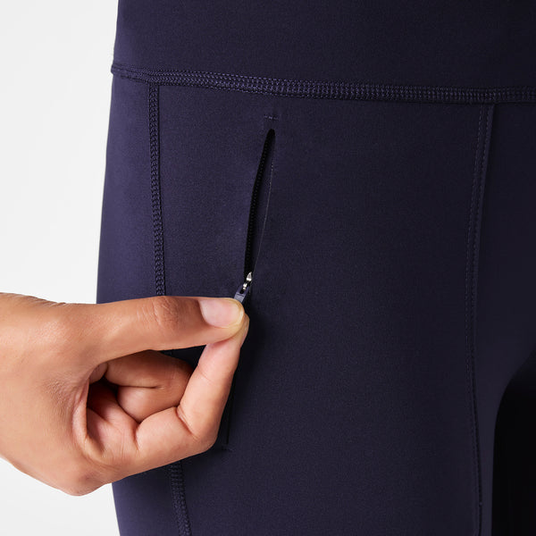 women's Navy High Waisted Ashland - Flare ScrubLegging™