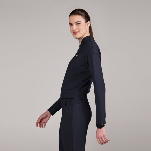 women's Navy Kenora FORMx - Mock Neck Longsleeve Scrub Top