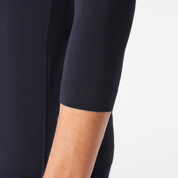 men's Navy Makato Seamless ¾ Sleeve - Underscrub