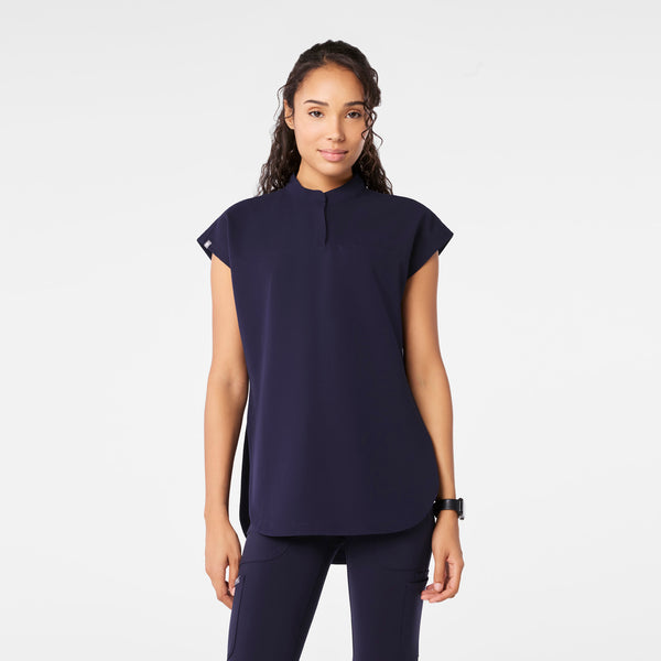 women's Navy Rafaela - Tunic Scrub Top™