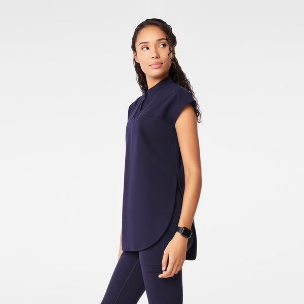 women's Navy Rafaela - Tunic Scrub Top™