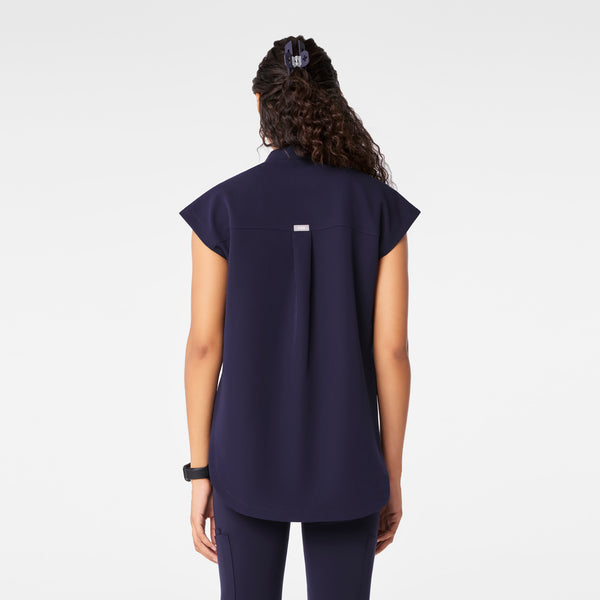 women's Navy Rafaela - Tunic Scrub Top™