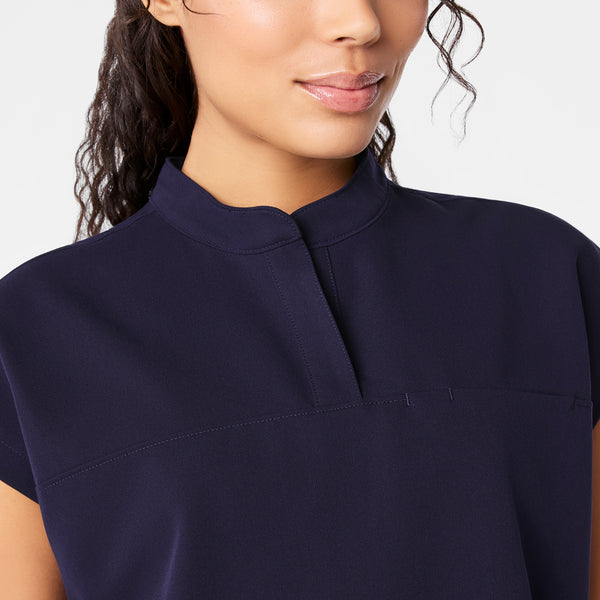 women's Navy Rafaela - Tunic Scrub Top™