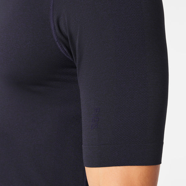 men's Navy Makato Seamless - Shortsleeve Underscrub