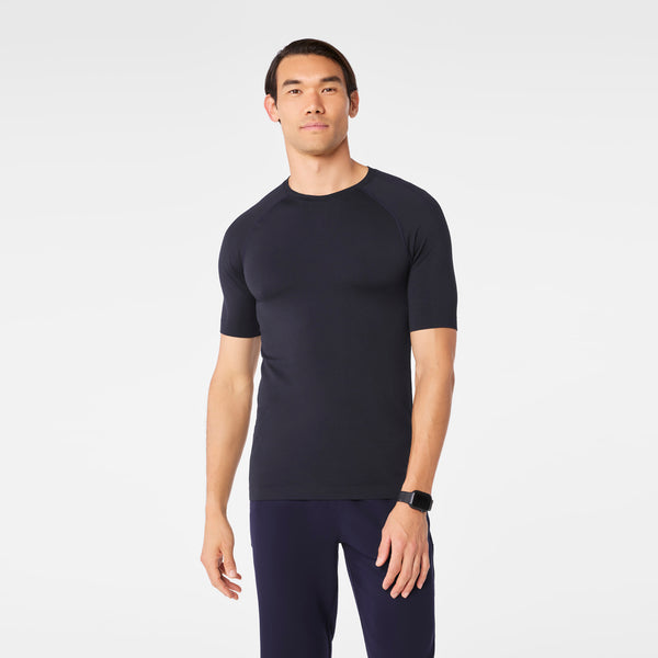 men's Navy Makato Seamless - Shortsleeve Underscrub