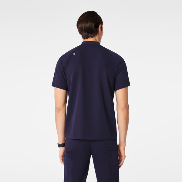men's Navy Stratton Henley - Shortsleeve Scrub Top
