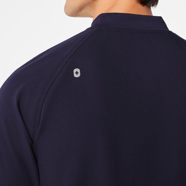 men's Navy Stratton Henley - Shortsleeve Scrub Top