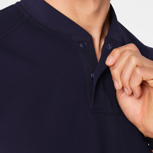 men's Navy Stratton Henley - Shortsleeve Scrub Top