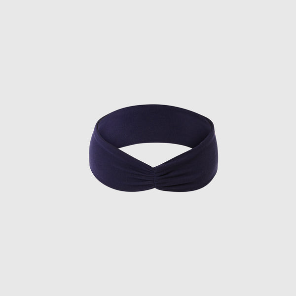 Navy Cinched Headband