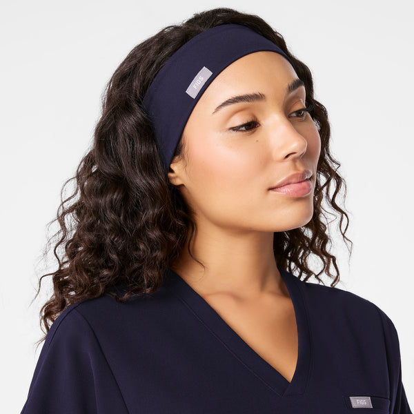 Navy Cinched Headband