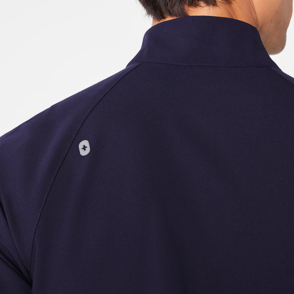 Men's Navy Timmons - Mock-Neck Scrub Top