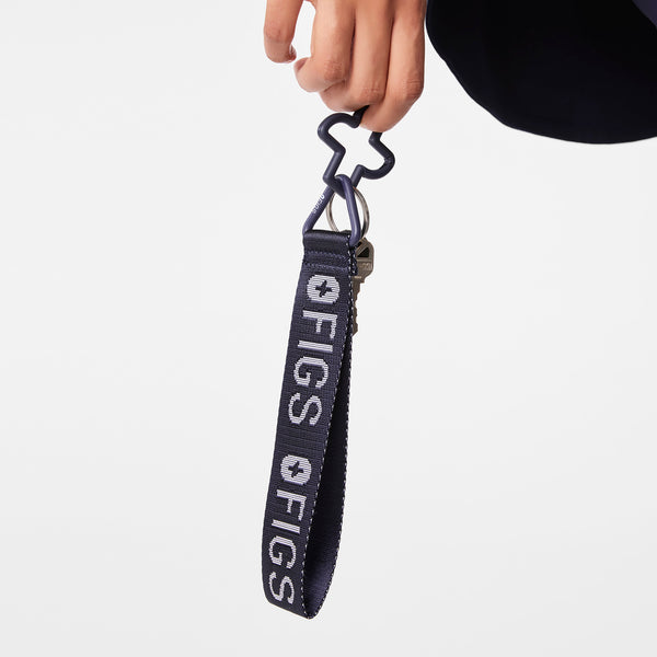 unisex Navy Wristlet Keychain