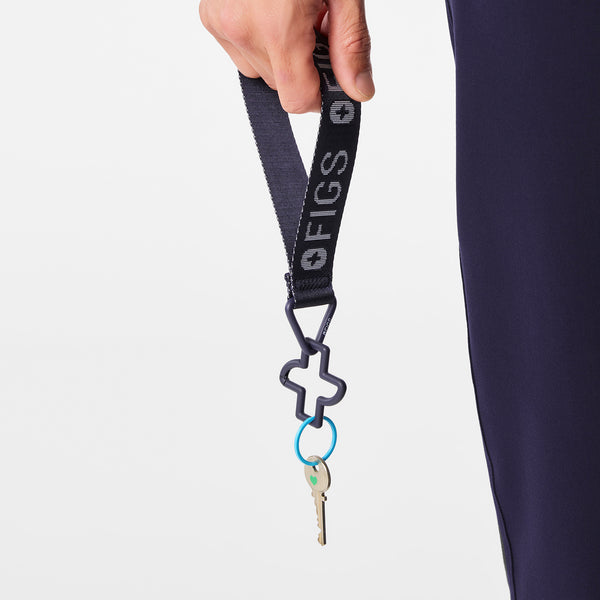 unisex Navy Wristlet Keychain