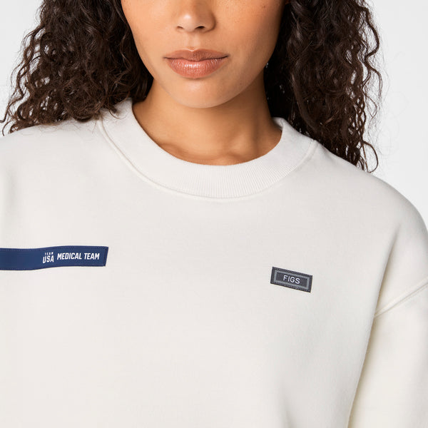 women's Off White FIGS x Team USA Off-Shift - Crewneck Sweatshirt™