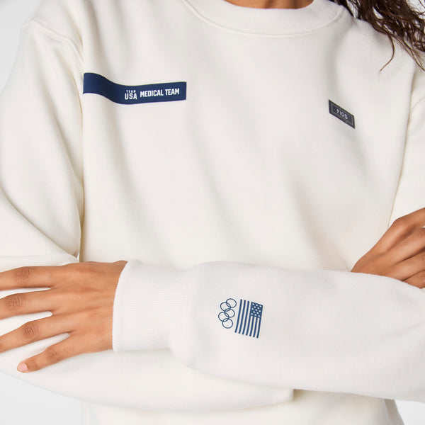 women's Off White FIGS x Team USA Off-Shift - Crewneck Sweatshirt™