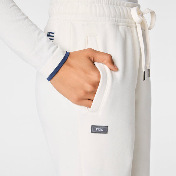women's Off White FIGS x Team USA Off-Shift - Relaxed Jogger Sweatpants™