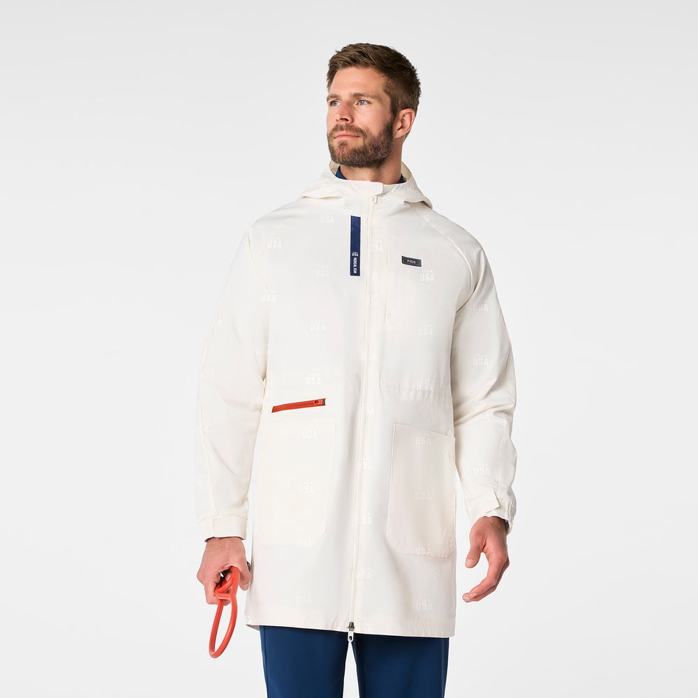 men's Off White FIGS x Team USA On-Shift Stadium Jacket™