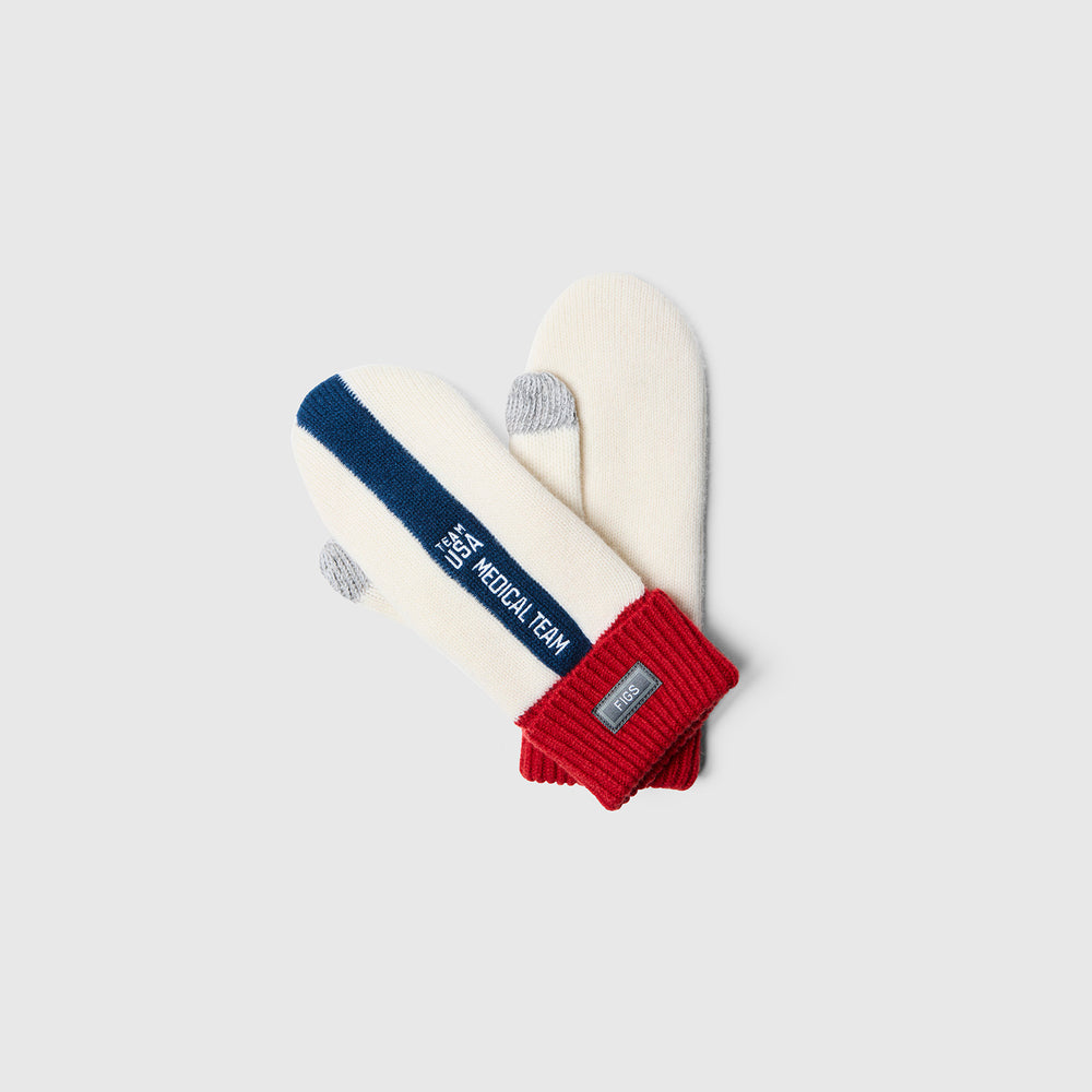 unisex Off White FIGS x Team USA - Knit Gloves