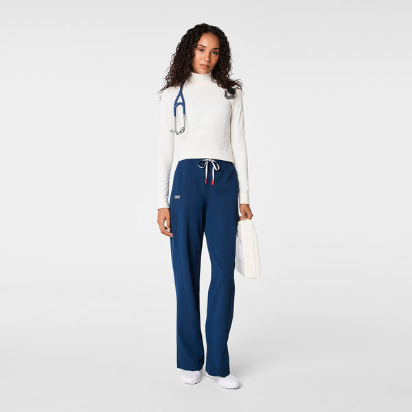 women's Off White FIGS x Team USA Mock Neck - Longsleeve Underscrub