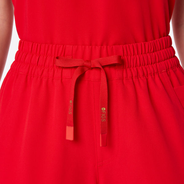 women's Lunar New Year Pop Red Dowa High-Rise Straight-Leg - Scrub Pant