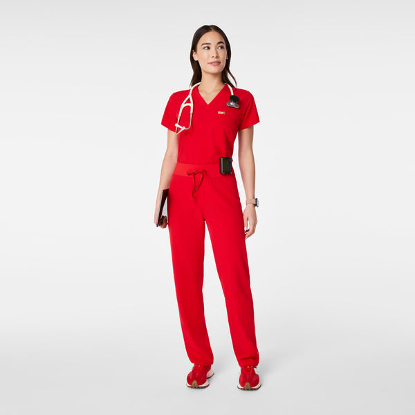 women's Lunar New Year Pop Red High Waisted Livingston - Basic Scrub Pant™