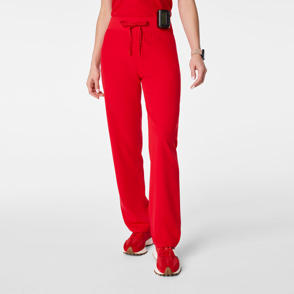 women's Lunar New Year Pop Red High Waisted Livingston - Basic Scrub Pant™
