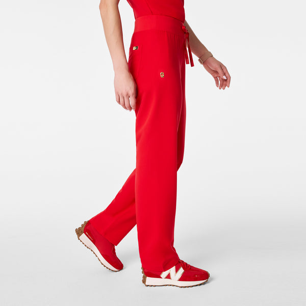 women's Lunar New Year Pop Red High Waisted Livingston - Basic Scrub Pant™