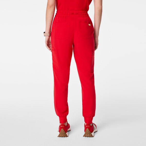 women's Lunar New Year Pop Red High Waisted Uman Relaxed - Tall Jogger Scrub Pant