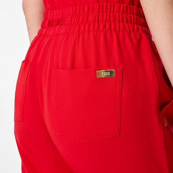women's Lunar New Year Pop Red High Waisted Uman Relaxed - Tall Jogger Scrub Pant