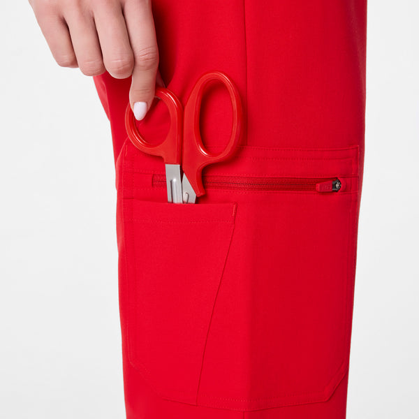 women's Lunar New Year Pop Red High Waisted Uman Relaxed - Tall Jogger Scrub Pant