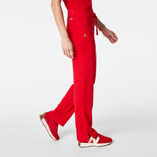 women's Lunar New Year Pop Red Kade - Petite Cargo Scrub Pant™
