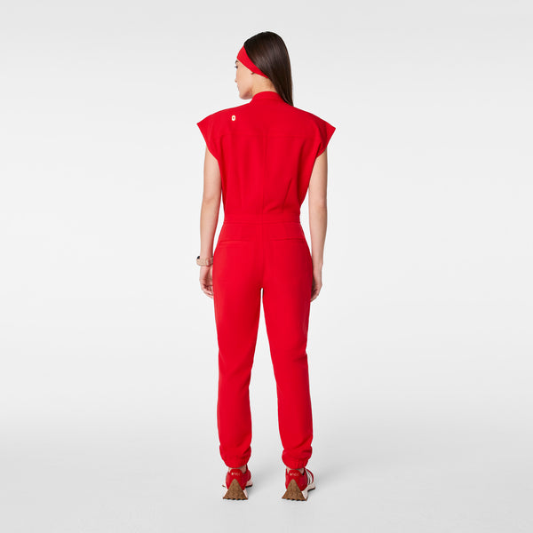 women's Lunar New Year Pop Red Rafaela Cargo - Tall ScrubJumpsuit™