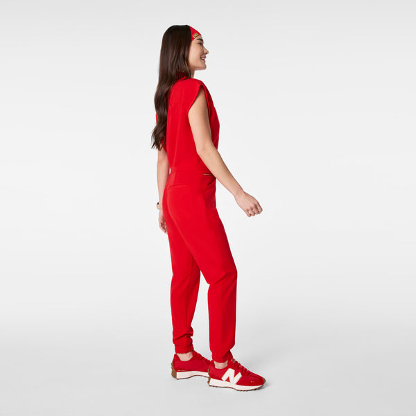 women's Lunar New Year Pop Red Rafaela Cargo - Tall ScrubJumpsuit™