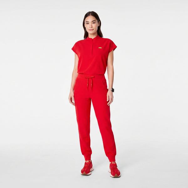 women's Lunar New Year Pop Red Rafaela - Oversized Scrub Top™