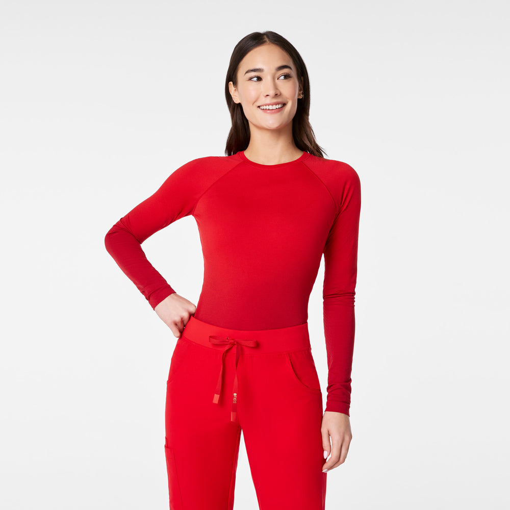 women's Lunar New Year Ombre Pop Red Salta Seamless - Longsleeve Underscrub