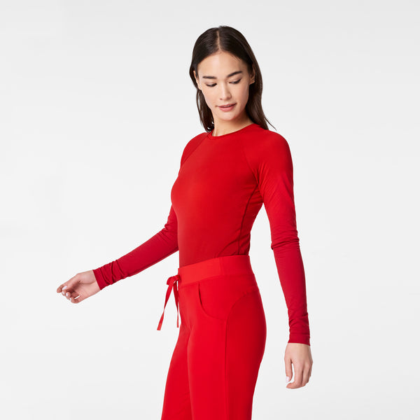 women's Lunar New Year Ombre Pop Red Salta Seamless - Longsleeve Underscrub