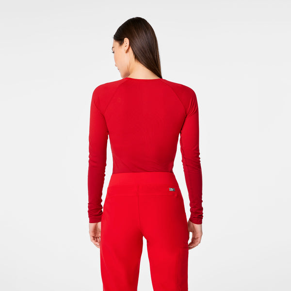 women's Lunar New Year Ombre Pop Red Salta Seamless - Longsleeve Underscrub