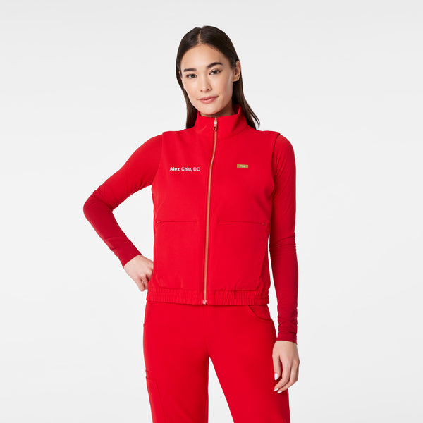 Women's Lunar New Year Pop Red Sydney Vest