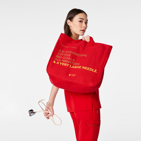 Pop Red Lunar New Year A Very Large Needle Tote