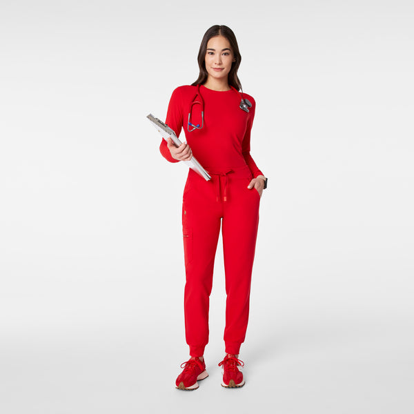 women's Lunar New Year Pop Red Zamora - Petite Jogger Scrub Pant™