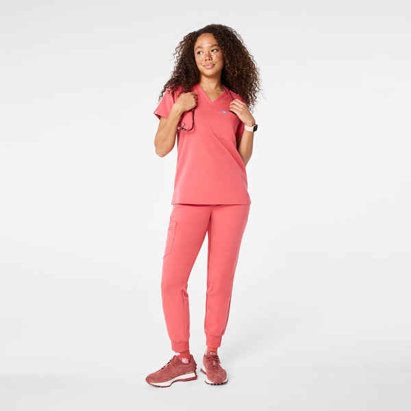 women's Pulmonary Pink Catarina - One-Pocket Scrub Top™