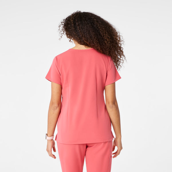 women's Pulmonary Pink Catarina - One-Pocket Scrub Top™