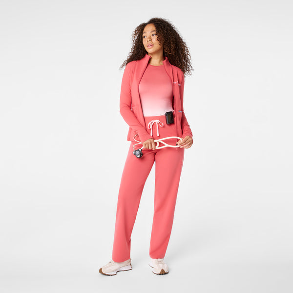 women's Pulmonary Pink On-Shift ContourKnit Scrub Jacket™