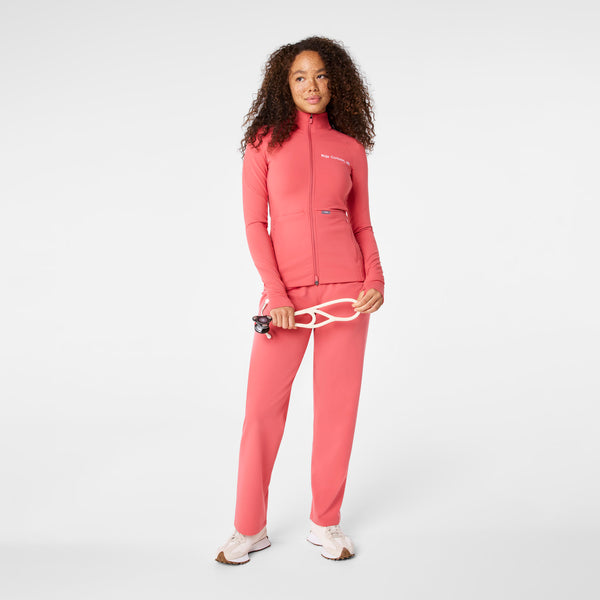 women's Pulmonary Pink On-Shift ContourKnit Scrub Jacket™