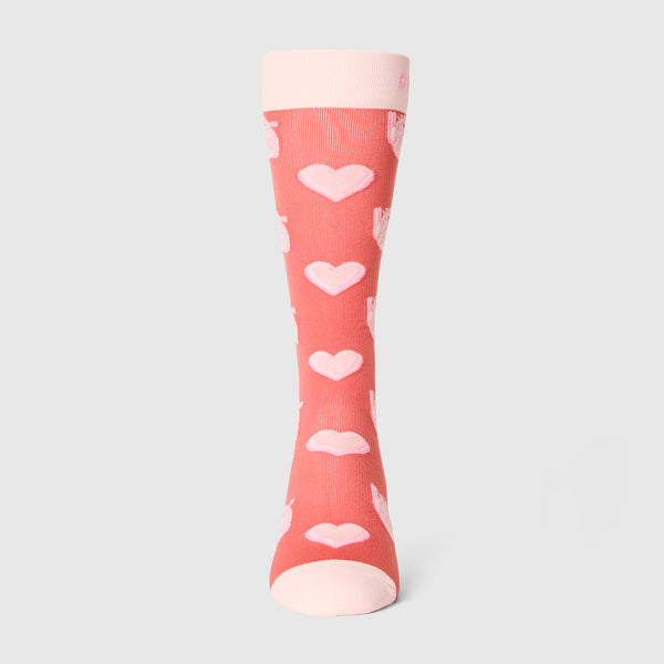 Unisex Pulmonary Pink Sweetheart  - Compression Socks