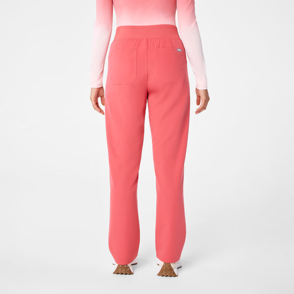 women's Pulmonary Pink High Waisted Livingston - Petite Basic Scrub Pant™