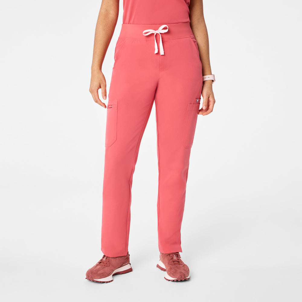 women's Pulmonary Pink High Waisted Yola - Tall Skinny Scrub Pant™