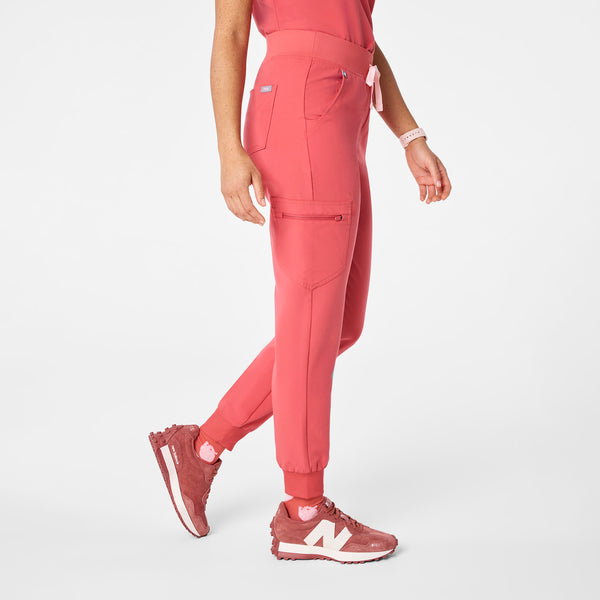 women's Pulmonary Pink High Waisted Zamora - Jogger Scrub Pant™